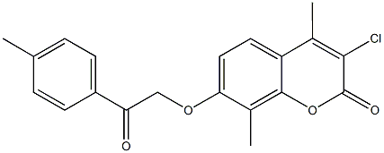 3-chloro-4,8-dimethyl-7-[2-(4-methylphenyl)-2-oxoethoxy]-2H-chromen-2-one|