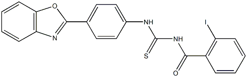 N-[4-(1,3-benzoxazol-2-yl)phenyl]-N'-(2-iodobenzoyl)thiourea Struktur