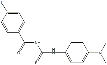 N-[4-(dimethylamino)phenyl]-N'-(4-iodobenzoyl)thiourea Struktur