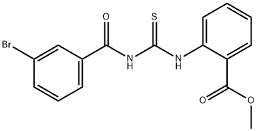methyl 2-({[(3-bromobenzoyl)amino]carbothioyl}amino)benzoate Structure