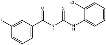 N-(2-chlorophenyl)-N'-(3-iodobenzoyl)thiourea Struktur
