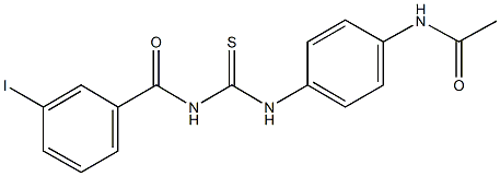 N-[4-({[(3-iodobenzoyl)amino]carbothioyl}amino)phenyl]acetamide|