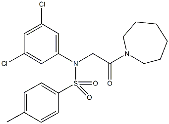 428465-20-7 N-(2-azepan-1-yl-2-oxoethyl)-N-(3,5-dichlorophenyl)-4-methylbenzenesulfonamide