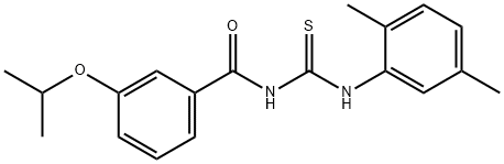 N-(2,5-dimethylphenyl)-N'-(3-isopropoxybenzoyl)thiourea Structure