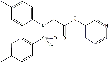 2-{4-methyl[(4-methylphenyl)sulfonyl]anilino}-N-(3-pyridinyl)acetamide,428469-90-3,结构式
