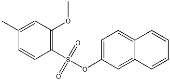 2-naphthyl 2-methoxy-4-methylbenzenesulfonate Structure