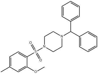 428474-30-0 2-[(4-benzhydryl-1-piperazinyl)sulfonyl]-5-methylphenyl methyl ether