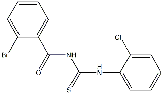 N-(2-bromobenzoyl)-N'-(2-chlorophenyl)thiourea,428485-78-3,结构式