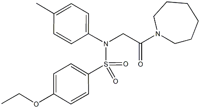 N-[2-(1-azepanyl)-2-oxoethyl]-4-ethoxy-N-(4-methylphenyl)benzenesulfonamide Structure