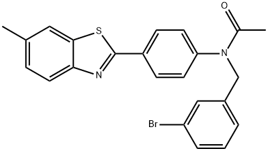 428492-43-7 N-(3-bromobenzyl)-N-[4-(6-methyl-1,3-benzothiazol-2-yl)phenyl]acetamide