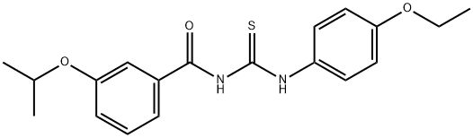 N-(4-ethoxyphenyl)-N'-(3-isopropoxybenzoyl)thiourea Structure