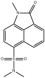 N,N,1-trimethyl-2-oxo-1,2-dihydrobenzo[cd]indole-6-sulfonamide 结构式