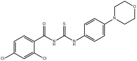 N-(2,4-dichlorobenzoyl)-N'-[4-(4-morpholinyl)phenyl]thiourea|