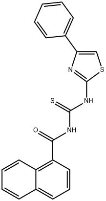 N-(1-naphthoyl)-N'-(4-phenyl-1,3-thiazol-2-yl)thiourea|