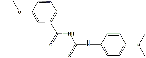 N-[4-(dimethylamino)phenyl]-N'-(3-ethoxybenzoyl)thiourea,428834-34-8,结构式