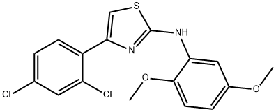 N-[4-(2,4-dichlorophenyl)-1,3-thiazol-2-yl]-N-(2,5-dimethoxyphenyl)amine Struktur