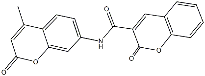 N-(4-methyl-2-oxo-2H-chromen-7-yl)-2-oxo-2H-chromene-3-carboxamide Structure