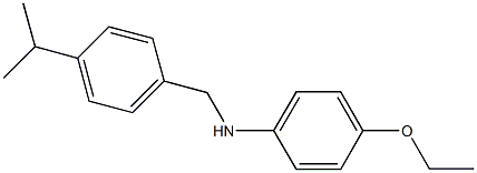 N-(4-ethoxyphenyl)-N-(4-isopropylbenzyl)amine Structure