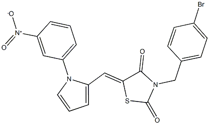428846-61-1 3-(4-bromobenzyl)-5-[(1-{3-nitrophenyl}-1H-pyrrol-2-yl)methylene]-1,3-thiazolidine-2,4-dione