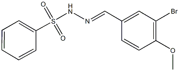 N'-(3-bromo-4-methoxybenzylidene)benzenesulfonohydrazide,428848-01-5,结构式