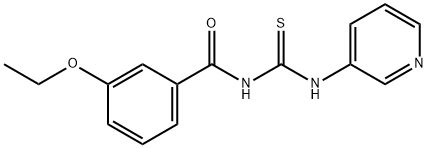 N-(3-ethoxybenzoyl)-N'-(3-pyridinyl)thiourea Struktur