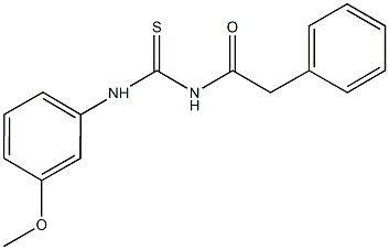 N-(3-methoxyphenyl)-N'-(phenylacetyl)thiourea,428856-38-6,结构式