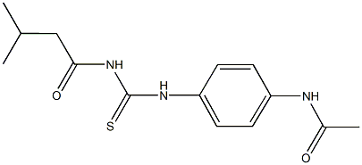 N-[4-({[(3-methylbutanoyl)amino]carbothioyl}amino)phenyl]acetamide,428856-51-3,结构式