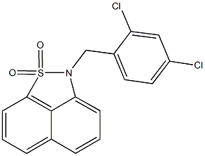 2-(2,4-dichlorobenzyl)-2H-naphtho[1,8-cd]isothiazole 1,1-dioxide Struktur
