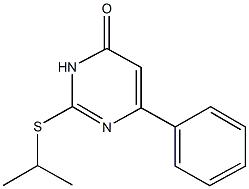 2-(isopropylsulfanyl)-6-phenyl-4(3H)-pyrimidinone Structure