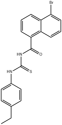 428860-71-3 N-(5-bromo-1-naphthoyl)-N'-(4-ethylphenyl)thiourea