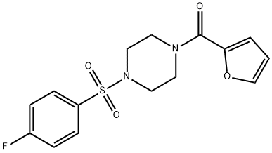 429620-94-0 1-[(4-fluorophenyl)sulfonyl]-4-(2-furoyl)piperazine