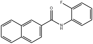 N-(2-fluorophenyl)-2-naphthamide 结构式