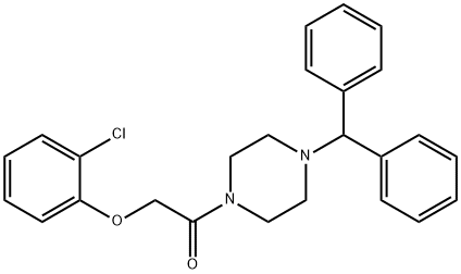 1-benzhydryl-4-[(2-chlorophenoxy)acetyl]piperazine,429625-70-7,结构式