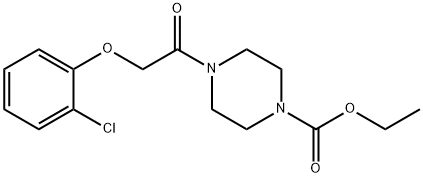 ethyl 4-[(2-chlorophenoxy)acetyl]-1-piperazinecarboxylate,429626-70-0,结构式