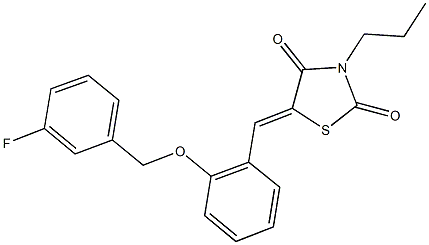 429640-88-0 5-{2-[(3-fluorobenzyl)oxy]benzylidene}-3-propyl-1,3-thiazolidine-2,4-dione
