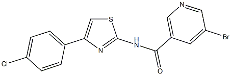 429642-20-6 5-bromo-N-[4-(4-chlorophenyl)-1,3-thiazol-2-yl]nicotinamide