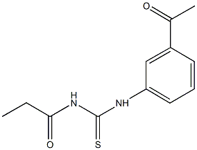 N-(3-acetylphenyl)-N'-propionylthiourea 结构式