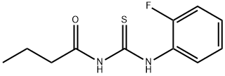 N-butyryl-N'-(2-fluorophenyl)thiourea Structure