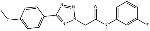 N-(3-fluorophenyl)-2-[5-(4-methoxyphenyl)-2H-tetraazol-2-yl]acetamide|