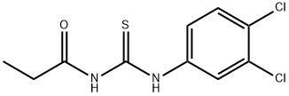 N-(3,4-dichlorophenyl)-N'-propionylthiourea Struktur