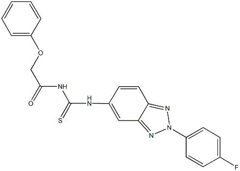 N-[2-(4-fluorophenyl)-2H-1,2,3-benzotriazol-5-yl]-N'-(phenoxyacetyl)thiourea|