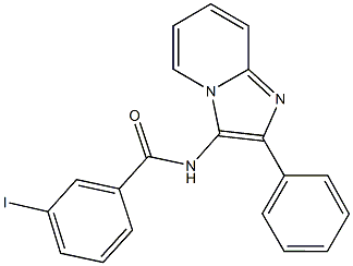 3-iodo-N-(2-phenylimidazo[1,2-a]pyridin-3-yl)benzamide Struktur