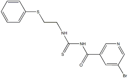 429654-04-6 N-[(5-bromo-3-pyridinyl)carbonyl]-N'-[2-(phenylsulfanyl)ethyl]thiourea