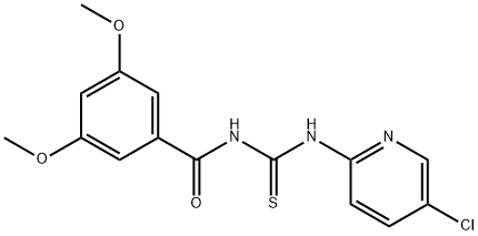 N-(5-chloro-2-pyridinyl)-N'-(3,5-dimethoxybenzoyl)thiourea Structure