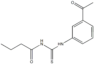 N-(3-acetylphenyl)-N'-butyrylthiourea Structure