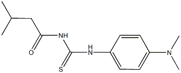 N-[4-(dimethylamino)phenyl]-N'-(3-methylbutanoyl)thiourea,429656-00-8,结构式