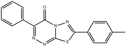 7-(4-methylphenyl)-3-phenyl-4H-[1,3,4]thiadiazolo[2,3-c][1,2,4]triazin-4-one 化学構造式