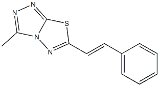 3-methyl-6-(2-phenylvinyl)[1,2,4]triazolo[3,4-b][1,3,4]thiadiazole Structure