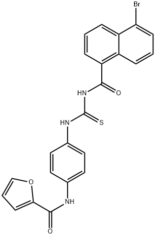430445-80-0 N-[4-({[(5-bromo-1-naphthoyl)amino]carbothioyl}amino)phenyl]-2-furamide