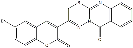 3-(6-bromo-2-oxo-2H-chromen-3-yl)-2H,6H-[1,3,4]thiadiazino[2,3-b]quinazolin-6-one,430448-21-8,结构式